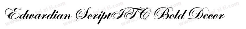 Edwardian ScriptITC Bold Decorated0字体转换